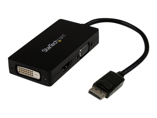 StarTech.com Adaptateur de voyage DisplayPort vers VGA / DVI / HDMI - ref:  DP2VGDVHD Cartes vidéo en Promo