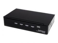 StarTech.com Répartiteur vidéo et amplificateur de signal HDMI haute vitesse à 4 ports avec audio