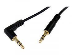 StarTech.com Câble audio stéréo Slim 3,5 mm à angle droit de 30 cm