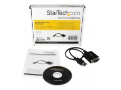 StarTech.com Câble Adaptateur de 30cm USB vers Série DB9 RS232