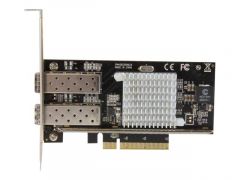 StarTech.com Carte réseau PCI Express à 2 ports fibre optique 10 GbE avec SFP+ ouvert et puce Intel