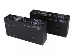 StarTech.com Switch Commutateur KVM USB VGA double 200m 2 x cable UTP Cat 5 -Transmetteur KVM Extendeur de console