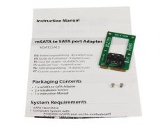 StarTech.com Adaptateur mSATA vers DD / SSD SATA 2,5" ou 3,5"