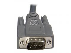 StarTech.com Cable KVM ultrafin 2 en 1 USB VGA