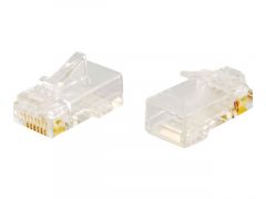 C2G RJ45 Cat5E Modular Plug (with Load Bar) for Round Solid/Stranded Cable