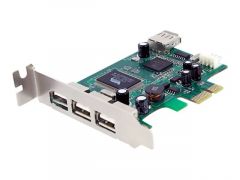 StarTech.com Carte contrôleur PCIe à 4 ports USB 2.0