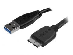 StarTech.com Câble SuperSpeed USB 3.0 slim et court A vers Micro B de 15 cm