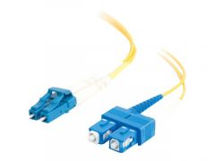 C2G LC-SC 9/125 OS1 Duplex Singlemode PVC Fiber Optic Cable (LSZH)