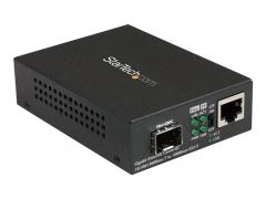 StarTech.com Convertisseur RJ45 Gigabit Ethernet sur Fibre Optique avec SFP Ouvert